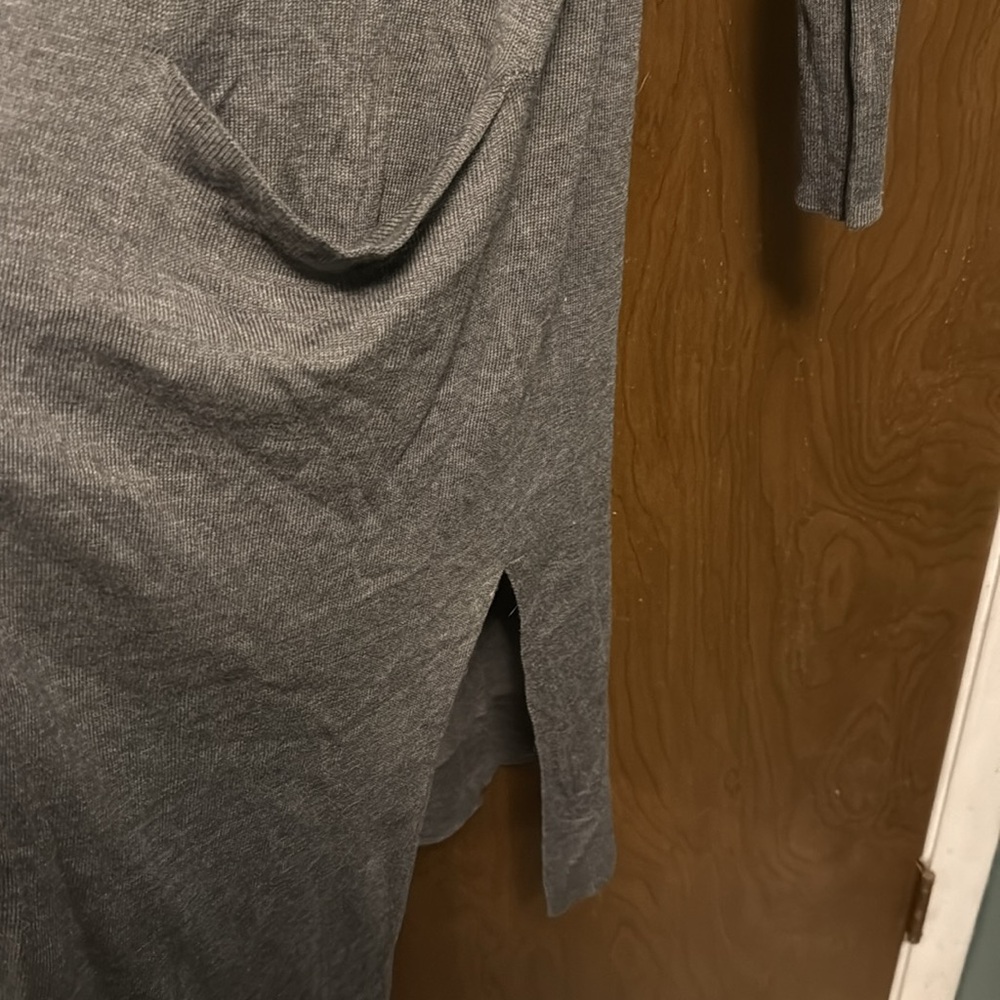 NWT Stylus gray long open cardigan size XL - Picture 2 of 3